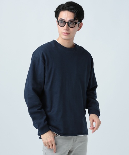 BAYFLOW（ベイフロー）の「インレイレイヤードロングスリーブ（Tシャツ/カットソー・メンズ・ライトブルー/チャコール/イエロー/ベージュ/ネイビー・SMALL/MEDIUM/LARGE）」の21枚目の写真