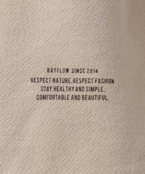 BAYFLOW（ベイフロー）の「インレイレイヤードロングスリーブ（Tシャツ/カットソー・メンズ・ライトブルー/チャコール/イエロー/ベージュ/ネイビー・SMALL/MEDIUM/LARGE）」の16枚目の写真