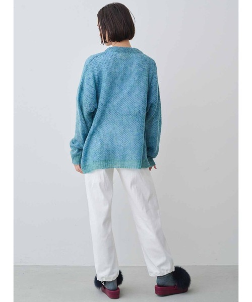 MEDE19F(メデジュウキュウ)の「MEDE19F 春まで使えるモヘア混カーディガン(カーディガン/ボレロ・レディース・ブルー/イエロー/ピンク・LARGE/MEDIUM/X-LARGE)」の10枚目の写真