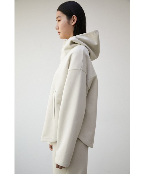 AZUL by moussy（アズールバイマウジー）の「DOUBLE FACE H/N HOODIE/ダブルフェイスハイネックフーディー（パーカー・レディース・ダークオレンジ/ダークネイビー/アイボリー・SMALL/MEDIUM）」の19枚目の写真
