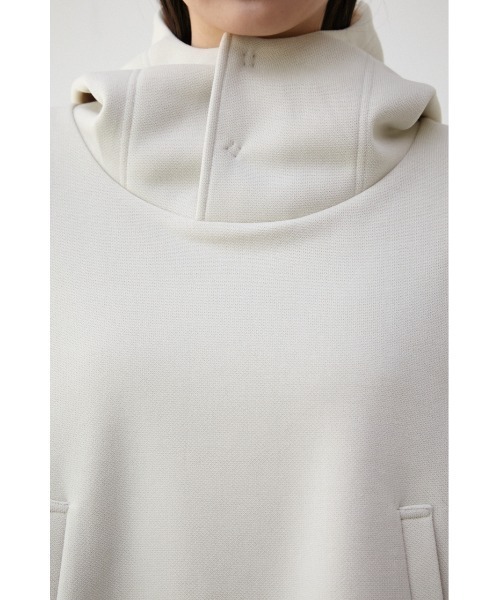 AZUL by moussy（アズールバイマウジー）の「DOUBLE FACE H/N HOODIE/ダブルフェイスハイネックフーディー（パーカー・レディース・ダークオレンジ/ダークネイビー/アイボリー・SMALL/MEDIUM）」の21枚目の写真