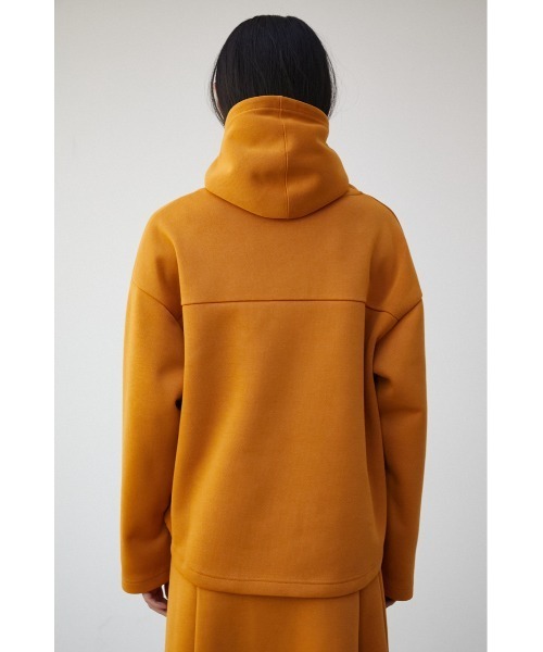 AZUL by moussy（アズールバイマウジー）の「DOUBLE FACE H/N HOODIE/ダブルフェイスハイネックフーディー（パーカー・レディース・ダークオレンジ/ダークネイビー/アイボリー・SMALL/MEDIUM）」の10枚目の写真