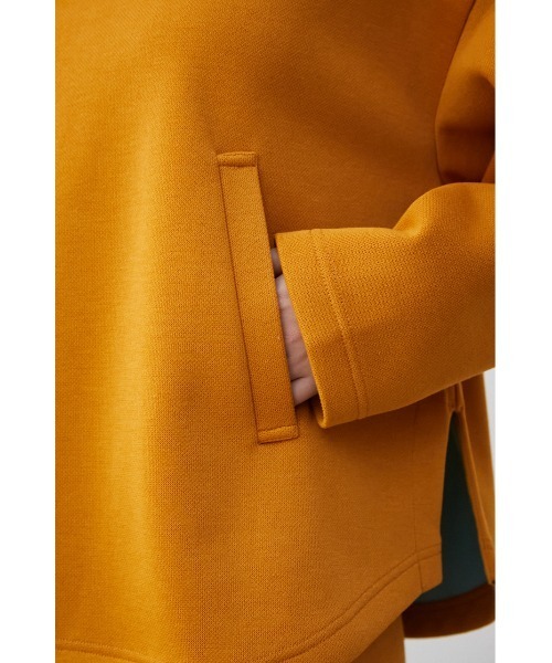 AZUL by moussy（アズールバイマウジー）の「DOUBLE FACE H/N HOODIE/ダブルフェイスハイネックフーディー（パーカー・レディース・ダークオレンジ/ダークネイビー/アイボリー・SMALL/MEDIUM）」の12枚目の写真