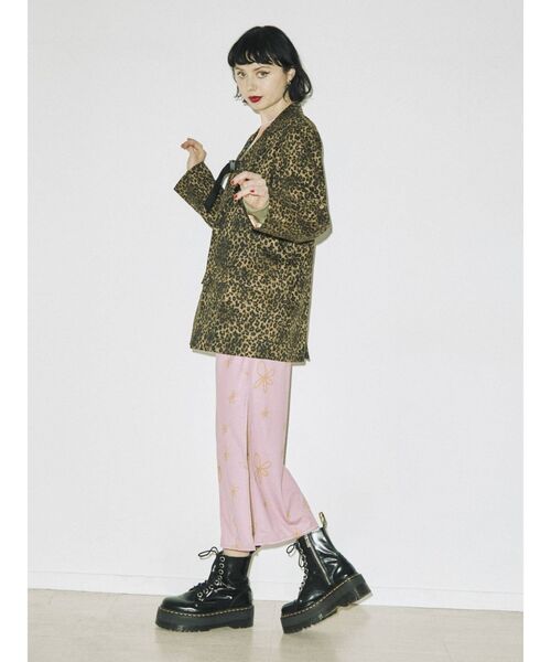 jouetie（ジュエティ）の「アートフラワースリットナロースカート（スカート・レディース・ブルー/ブラック/ピンク・MEDIUM）」の12枚目の写真