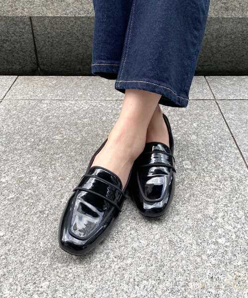 OPAQUE.CLIP（オペークドットクリップ）の「◆エナメルフラットローファー（その他シューズ・レディース・ベージュ/ブラック・02/03）」の19枚目の写真