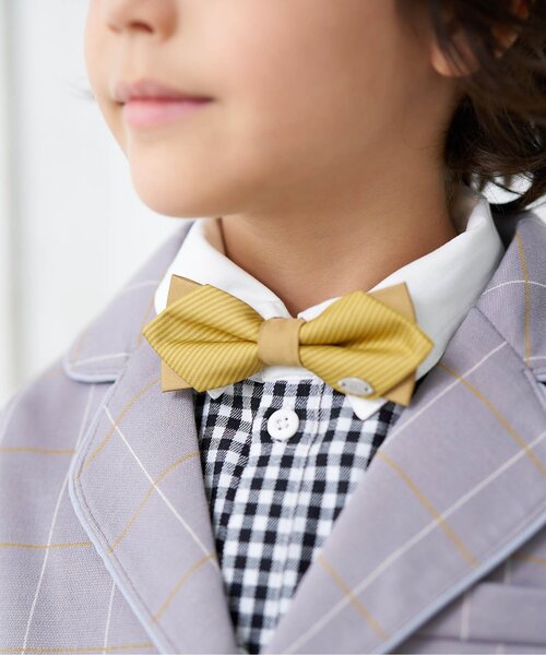 apres les cours（アプレレクール）の「フォーマル蝶ネクタイ（ネクタイ・キッズ・マスタード/ワインレッド/ネイビー・FREE）」の2枚目の写真