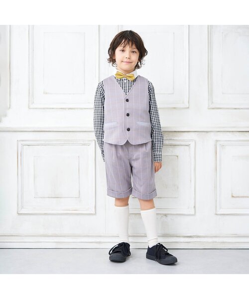 apres les cours（アプレレクール）の「フォーマル蝶ネクタイ（ネクタイ・キッズ・マスタード/ワインレッド/ネイビー・FREE）」の5枚目の写真