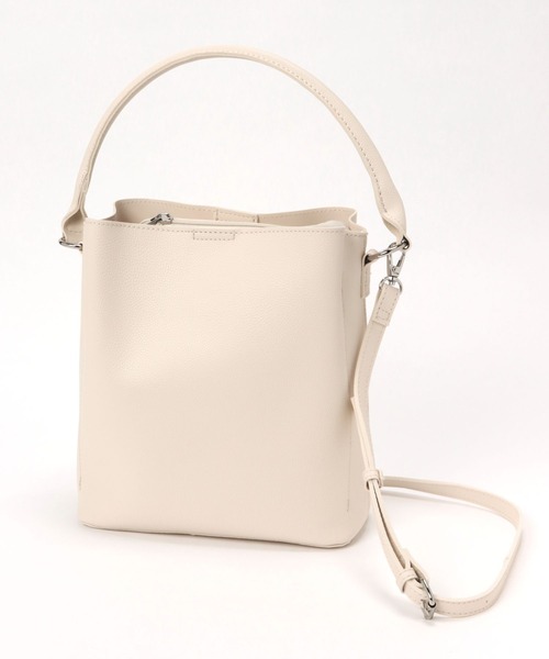 LAKOLE（ラコレ）の「ワンハンドル2WAYスクエアバッグ / 177544（トートバッグ・レディース・ブラック/オフホワイト/グリーン/ベージュ/ライトブルー・FREE）」の7枚目の写真