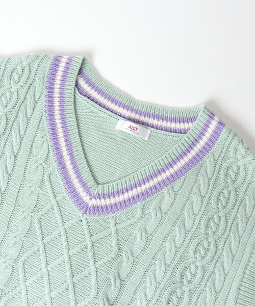 algy（アルジー）の「タンタケベスト＆ロンTセット（ベスト・キッズ・ベージュ/アイボリー/ミント・XX-SMALL/MEDIUM/SMALL/X-SMALL）」の10枚目の写真