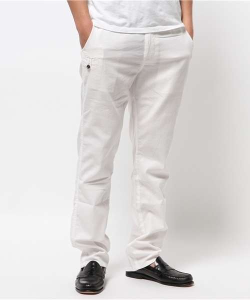 OUTLET（アウトレット）の「【CIAOPANIC TYPY】コードレーンリブイージーパンツ（その他パンツ・メンズ・ネイビー/ホワイト・SMALL/LARGE/MEDIUM）」の2枚目の写真