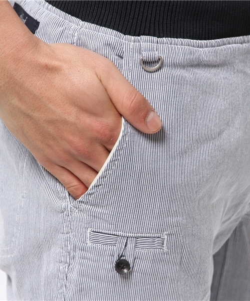 OUTLET（アウトレット）の「【CIAOPANIC TYPY】コードレーンリブイージーパンツ（その他パンツ・メンズ・ネイビー/ホワイト・SMALL/LARGE/MEDIUM）」の4枚目の写真