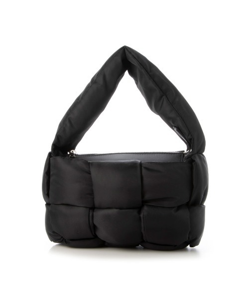 EVOL（イーボル）の「【EVOL/イーボル】 ファスナー付きメッシュナイロンハンドバッグ IU5130（ハンドバッグ・レディース・ベージュ/ブラック/アイボリー・FREE）」の12枚目の写真