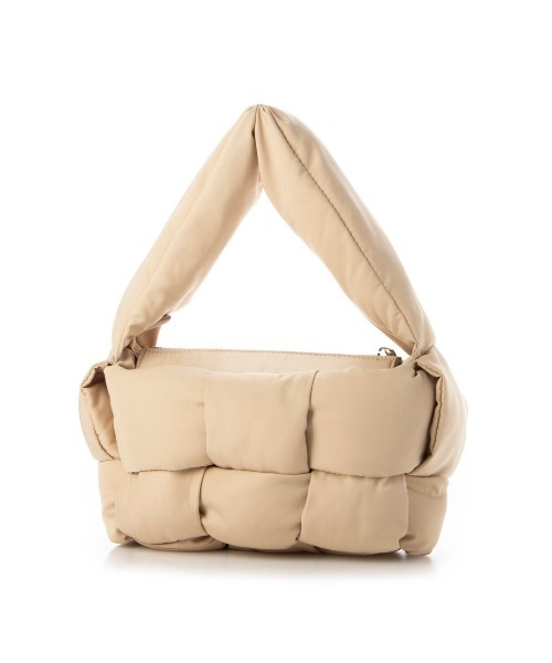 EVOL（イーボル）の「【EVOL/イーボル】 ファスナー付きメッシュナイロンハンドバッグ IU5130（ハンドバッグ・レディース・ベージュ/ブラック/アイボリー・FREE）」の18枚目の写真