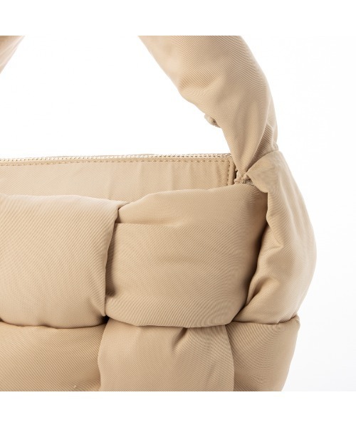 EVOL（イーボル）の「【EVOL/イーボル】 ファスナー付きメッシュナイロンハンドバッグ IU5130（ハンドバッグ・レディース・ベージュ/ブラック/アイボリー・FREE）」の21枚目の写真