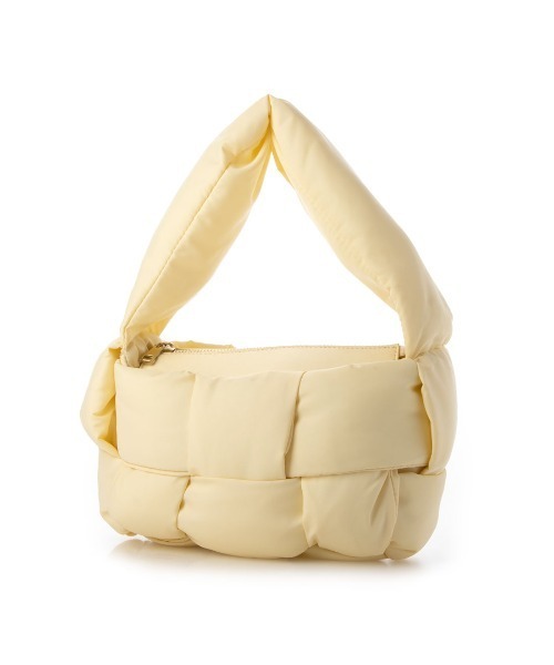 EVOL（イーボル）の「【EVOL/イーボル】 ファスナー付きメッシュナイロンハンドバッグ IU5130（ハンドバッグ・レディース・ベージュ/ブラック/アイボリー・FREE）」の22枚目の写真