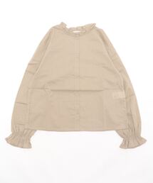 スタンドフリルキャンディスリーブブラウス