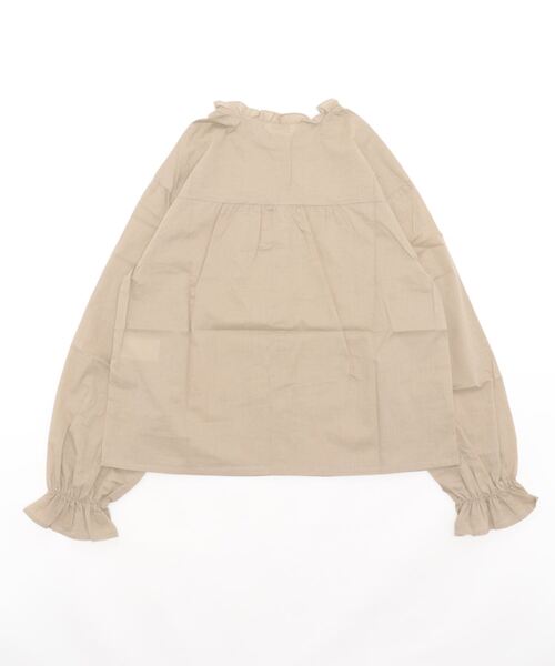 ehka sopo(エヘカソポ)の「スタンドフリルキャンディスリーブブラウス(シャツ/ブラウス・レディース・オフホワイト/ブラック/ベージュ/キナリ・フリ-)」の6枚目の写真