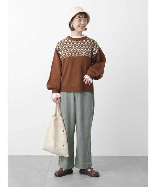 ehka sopo(エヘカソポ)の「スタンドフリルキャンディスリーブブラウス(シャツ/ブラウス・レディース・オフホワイト/ブラック/ベージュ/キナリ・フリ-)」の11枚目の写真