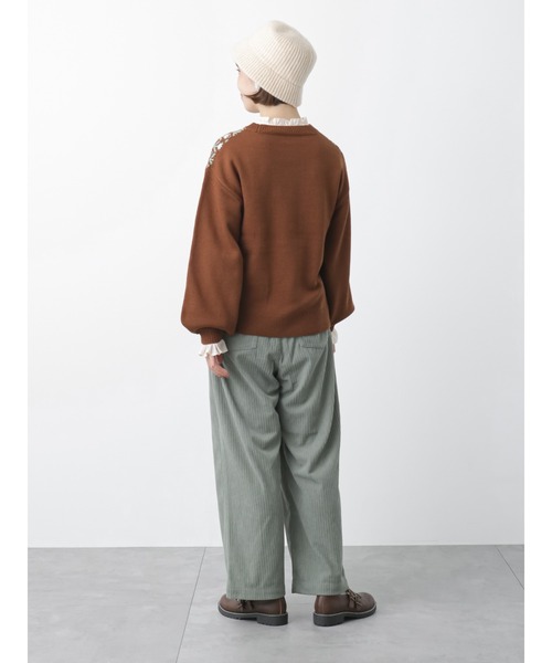 ehka sopo(エヘカソポ)の「スタンドフリルキャンディスリーブブラウス(シャツ/ブラウス・レディース・オフホワイト/ブラック/ベージュ/キナリ・フリ-)」の14枚目の写真