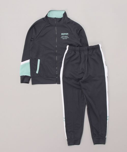 repipi armario（レピピ アルマリオ）の「【repipi armario / レピピアルマリオ】キッズジャージ上下セット　ジャージ　ラインパンツ（ジャージ・キッズ・ネイビー/チャコールグレー/ブラック・170/160/150/140）」の3枚目の写真