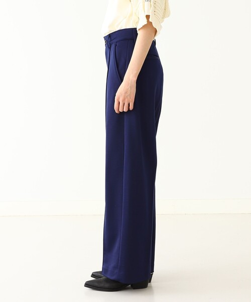 BEAMS BOY（ビームスボーイ）の「maturely / Glossy Jersey Slacks（スラックス・レディース・ネイビー/レッド・1/0）」の14枚目の写真