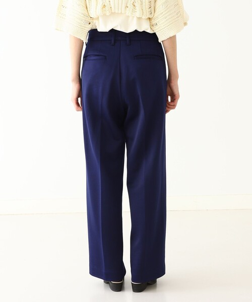 BEAMS BOY（ビームスボーイ）の「maturely / Glossy Jersey Slacks（スラックス・レディース・ネイビー/レッド・1/0）」の4枚目の写真