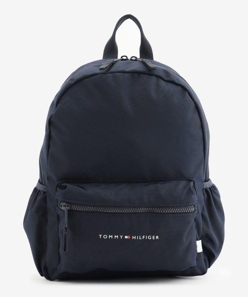 TOMMY HILFIGER(トミーヒルフィガー)の「エッセンシャルロゴバックパック(バックパック/リュック・キッズ・ネイビー/マルチ・FREE)」の1枚目の写真