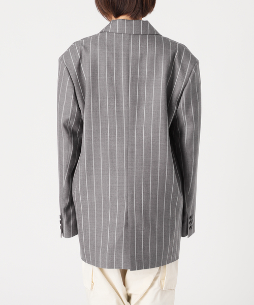 シティショップ CITYSHOP over size wジャケット ストライプ シティショップ CITYSHOP over size wジャケット ストライプ