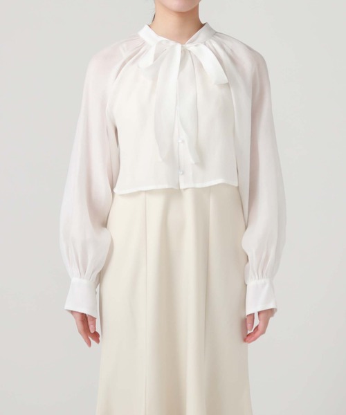 archives（アルシーヴ）の「ボウタイブラウス＋マーメイドキャミワンピース（ワンピース・レディース・ブラック/グレー/アイボリー・MEDIUM）」の22枚目の写真