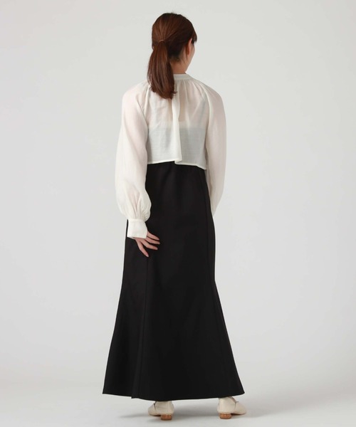 archives（アルシーヴ）の「ボウタイブラウス＋マーメイドキャミワンピース（ワンピース・レディース・ブラック/グレー/アイボリー・MEDIUM）」の20枚目の写真