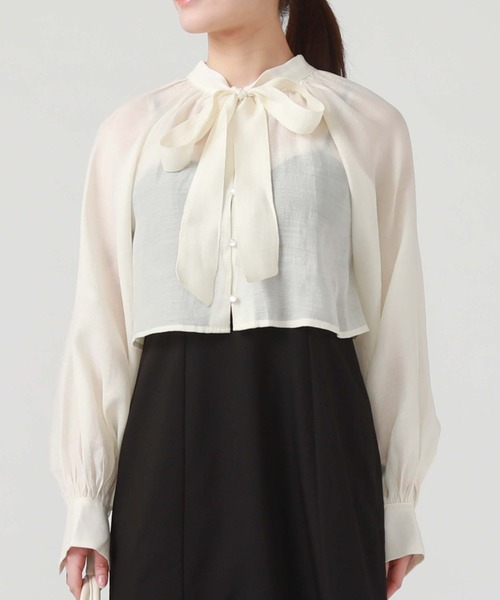 archives（アルシーヴ）の「ボウタイブラウス＋マーメイドキャミワンピース（ワンピース・レディース・ブラック/グレー/アイボリー・MEDIUM）」の21枚目の写真