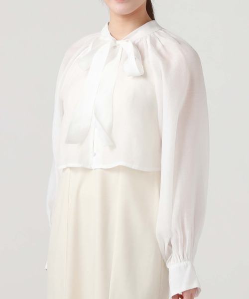 archives（アルシーヴ）の「ボウタイブラウス＋マーメイドキャミワンピース（ワンピース・レディース・ブラック/グレー/アイボリー・MEDIUM）」の12枚目の写真