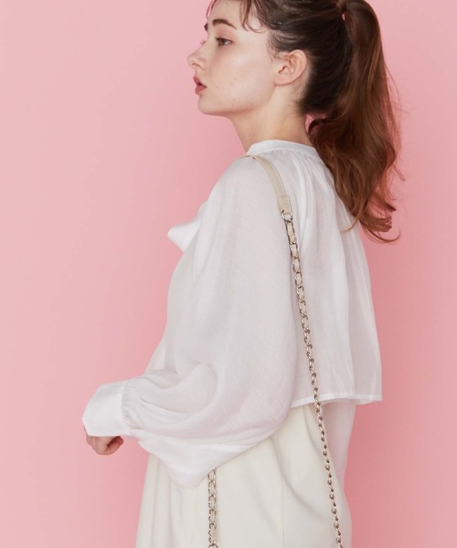 archives（アルシーヴ）の「ボウタイブラウス＋マーメイドキャミワンピース（ワンピース・レディース・ブラック/グレー/アイボリー・MEDIUM）」の8枚目の写真