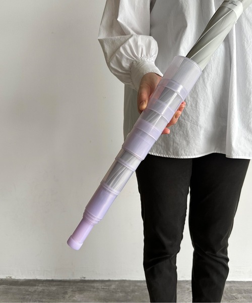 COMMON WARE（コモンウェアー）の「NT : 濡れないスライド傘カバー（長傘・レディース・クリア/ブラック/パープル/ネイビー・FREE）」の3枚目の写真