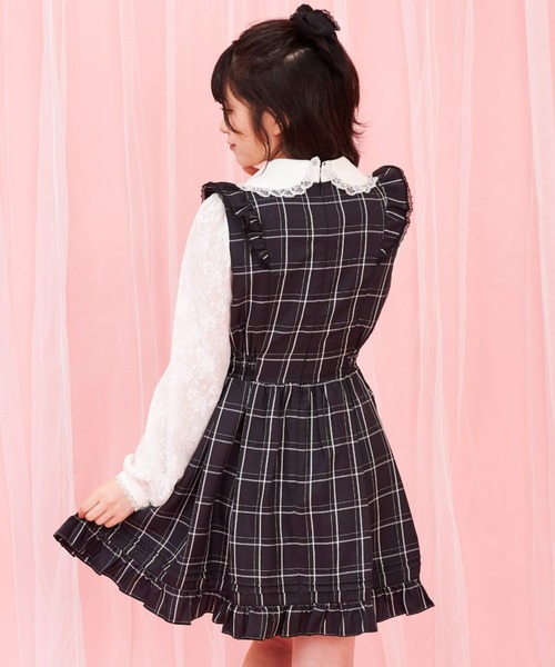 Secret Honey（シークレットハニー）の「レース袖ドッキングワンピース（ワンピース・レディース・ブラック/ダークブラック・MEDIUM）」の8枚目の写真