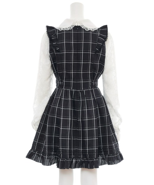 Secret Honey（シークレットハニー）の「レース袖ドッキングワンピース（ワンピース・レディース・ブラック/ダークブラック・MEDIUM）」の7枚目の写真
