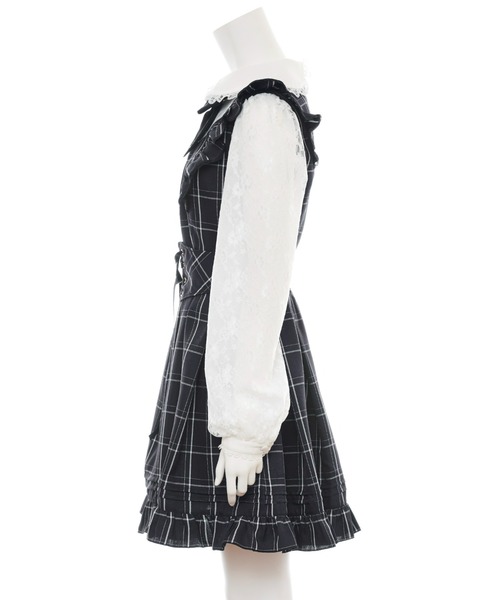 Secret Honey（シークレットハニー）の「レース袖ドッキングワンピース（ワンピース・レディース・ブラック/ダークブラック・MEDIUM）」の12枚目の写真