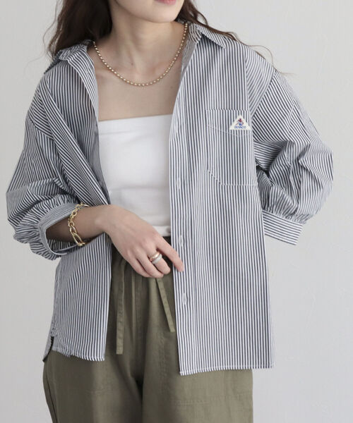 GEVACO（ゲバコ）の「【GEVACO/ゲバコ】タイプライター6分袖シャツ（シャツ/ブラウス・レディース・ブラック系その他/ベージュ系その他/オフホワイト/ブルー系その他・36/38）」の2枚目の写真