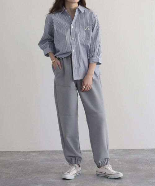 GEVACO（ゲバコ）の「【GEVACO/ゲバコ】タイプライター6分袖シャツ（シャツ/ブラウス・レディース・ブラック系その他/ベージュ系その他/オフホワイト/ブルー系その他・36/38）」の5枚目の写真