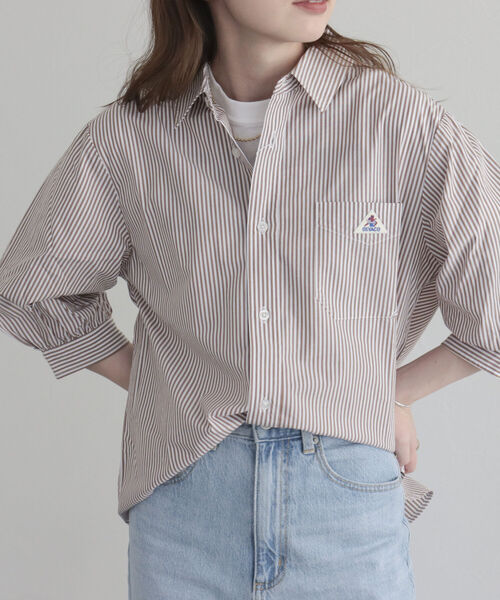 GEVACO（ゲバコ）の「【GEVACO/ゲバコ】タイプライター6分袖シャツ（シャツ/ブラウス・レディース・ブラック系その他/ベージュ系その他/オフホワイト/ブルー系その他・36/38）」の10枚目の写真