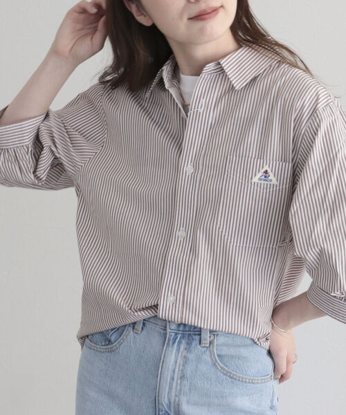 GEVACO（ゲバコ）の「【GEVACO/ゲバコ】タイプライター6分袖シャツ（シャツ/ブラウス・レディース・ブラック系その他/ベージュ系その他/オフホワイト/ブルー系その他・36/38）」の11枚目の写真