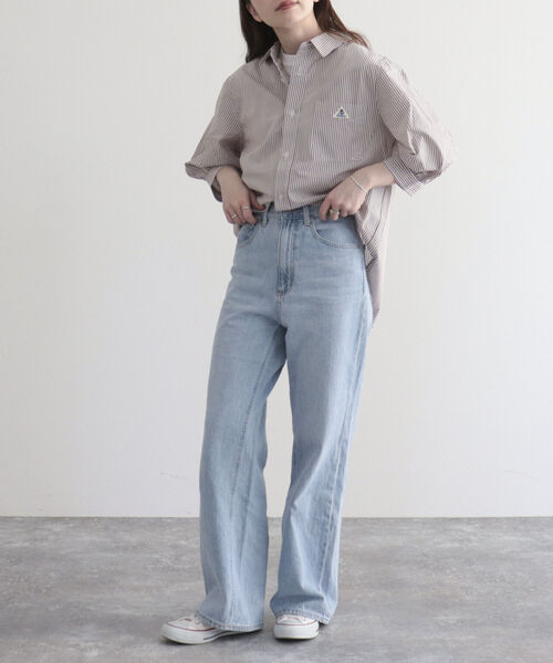 GEVACO（ゲバコ）の「【GEVACO/ゲバコ】タイプライター6分袖シャツ（シャツ/ブラウス・レディース・ブラック系その他/ベージュ系その他/オフホワイト/ブルー系その他・36/38）」の13枚目の写真