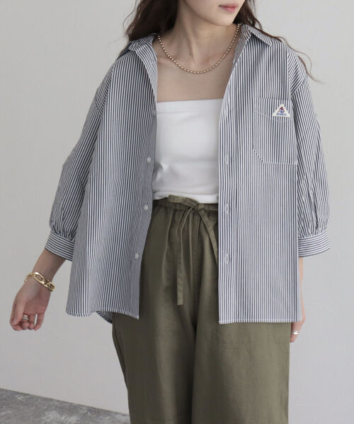 GEVACO（ゲバコ）の「【GEVACO/ゲバコ】タイプライター6分袖シャツ（シャツ/ブラウス・レディース・ブラック系その他/ベージュ系その他/オフホワイト/ブルー系その他・36/38）」の17枚目の写真