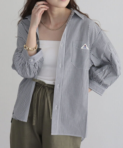 GEVACO（ゲバコ）の「【GEVACO/ゲバコ】タイプライター6分袖シャツ（シャツ/ブラウス・レディース・ブラック系その他/ベージュ系その他/オフホワイト/ブルー系その他・36/38）」の18枚目の写真