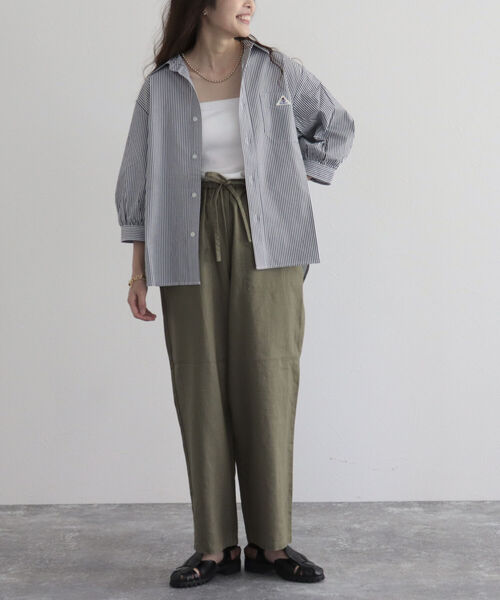 GEVACO（ゲバコ）の「【GEVACO/ゲバコ】タイプライター6分袖シャツ（シャツ/ブラウス・レディース・ブラック系その他/ベージュ系その他/オフホワイト/ブルー系その他・36/38）」の20枚目の写真