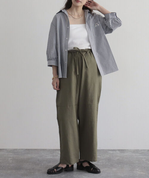 GEVACO（ゲバコ）の「【GEVACO/ゲバコ】タイプライター6分袖シャツ（シャツ/ブラウス・レディース・ブラック系その他/ベージュ系その他/オフホワイト/ブルー系その他・36/38）」の22枚目の写真