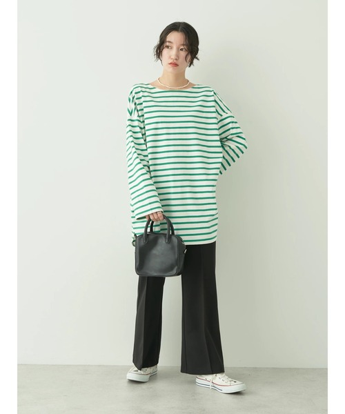 earth music&ecology（アースミュージックアンドエコロジー）の「センターシームパンツ（その他パンツ・レディース・ブルー/ライトイエロー/ブラック/ライトベージュ・S/M）」の7枚目の写真