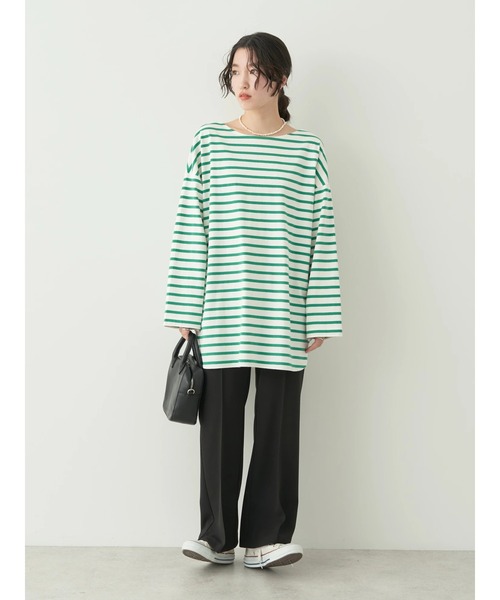 earth music&ecology（アースミュージックアンドエコロジー）の「センターシームパンツ（その他パンツ・レディース・ブルー/ライトイエロー/ブラック/ライトベージュ・S/M）」の8枚目の写真