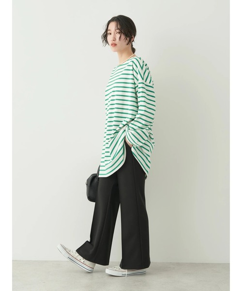 earth music&ecology（アースミュージックアンドエコロジー）の「センターシームパンツ（その他パンツ・レディース・ブルー/ライトイエロー/ブラック/ライトベージュ・S/M）」の10枚目の写真