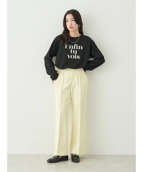 earth music&ecology（アースミュージックアンドエコロジー）の「センターシームパンツ（その他パンツ・レディース・ブルー/ライトイエロー/ブラック/ライトベージュ・S/M）」の19枚目の写真